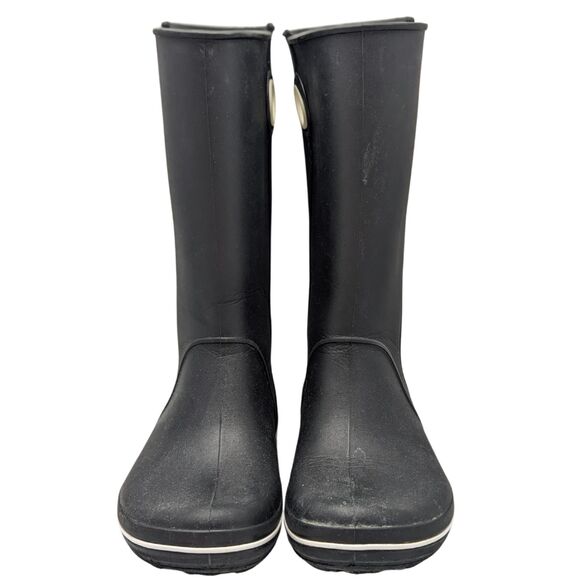 Crocs Jaunt Tall Boots women's Size 5 - Picture 3 of 9